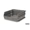 Triton Products Stacking Hanging Interlocking Bins, Gray, Polypropylene, 10-7/8" L x 11" W x 5" H, 6 CT 3-235GR - alternate 3